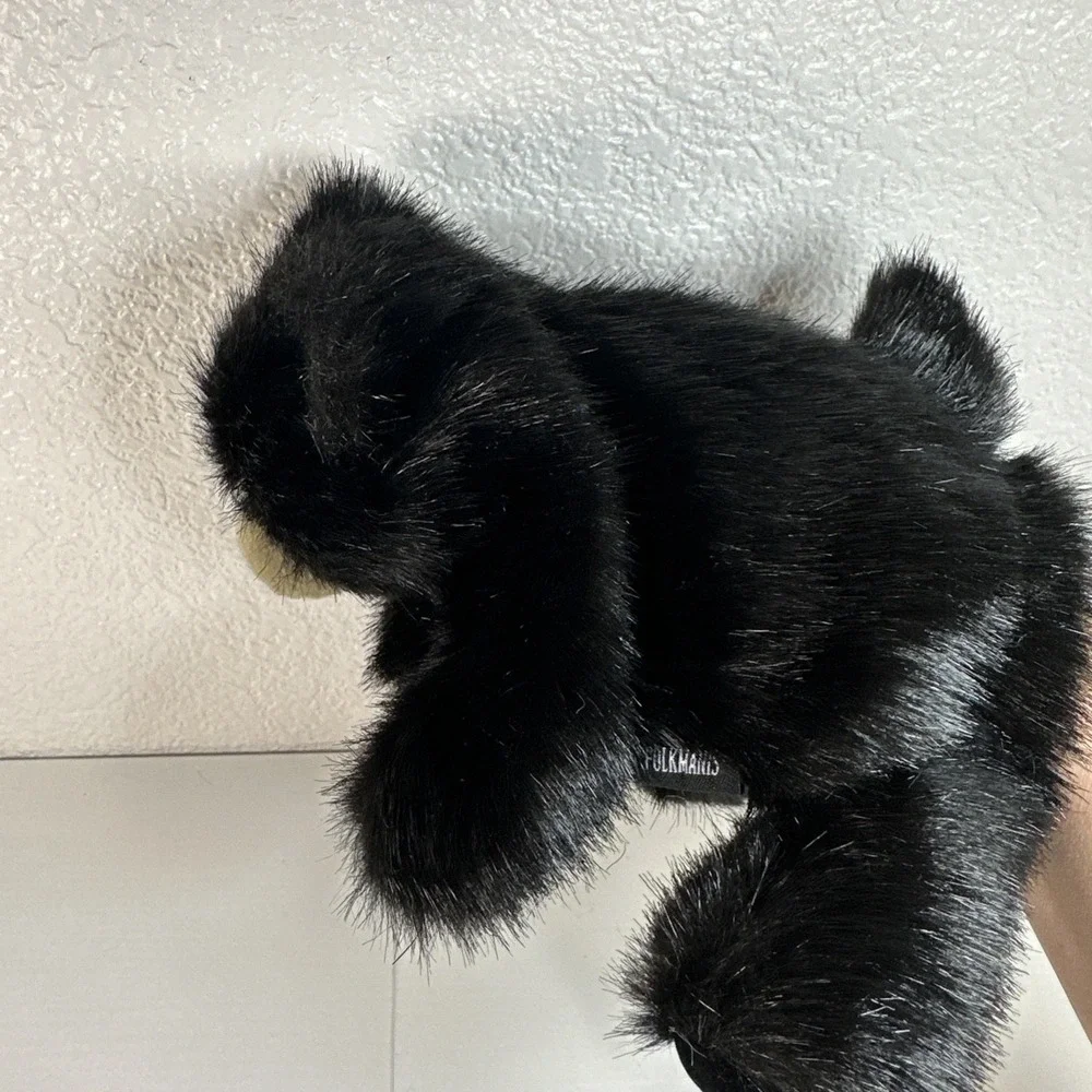 Folkmanis Baby Black Bear Plush Hand Puppet 9